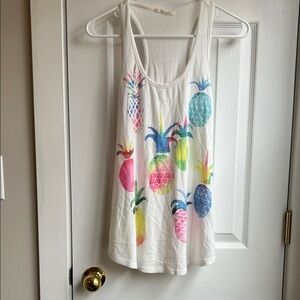 Phil Love watercolor pineapple Tank Top
